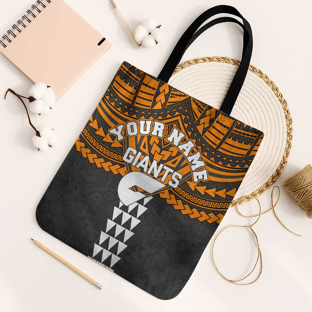 Personalized GWS Giants Tote Bag Polynesian Tribal Pattern Heritage Football