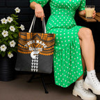 Personalized GWS Giants Tote Bag Polynesian Tribal Pattern Heritage Football