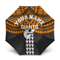 Personalized GWS Giants Umbrella Polynesian Tribal Pattern Heritage Football