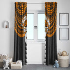 Personalized GWS Giants Window Curtain Polynesian Tribal Pattern Heritage Football
