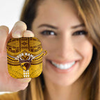 Personalized Hawthorn Hawks AirPods Case Polynesian Tribal Pattern Heritage Football