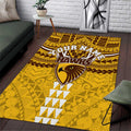 Personalized Hawthorn Hawks Area Rug Polynesian Tribal Pattern Heritage Football