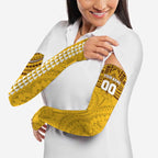 Personalized Hawthorn Hawks Arm Sleeves Polynesian Tribal Pattern Heritage Football