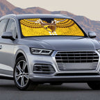 Personalized Hawthorn Hawks Auto Sun Shade Polynesian Tribal Pattern Heritage Football