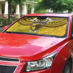 Personalized Hawthorn Hawks Auto Sun Shade Polynesian Tribal Pattern Heritage Football