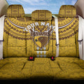 Personalized Hawthorn Hawks Back Car Seat Cover Polynesian Tribal Pattern Heritage Football