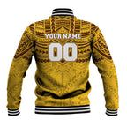 Personalized Hawthorn Hawks Baseball Jacket Polynesian Tribal Pattern Heritage Football