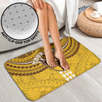 Personalized Hawthorn Hawks Bathroom Set Polynesian Tribal Pattern Heritage Football
