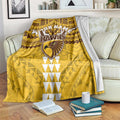 Personalized Hawthorn Hawks Blanket Polynesian Tribal Pattern Heritage Football