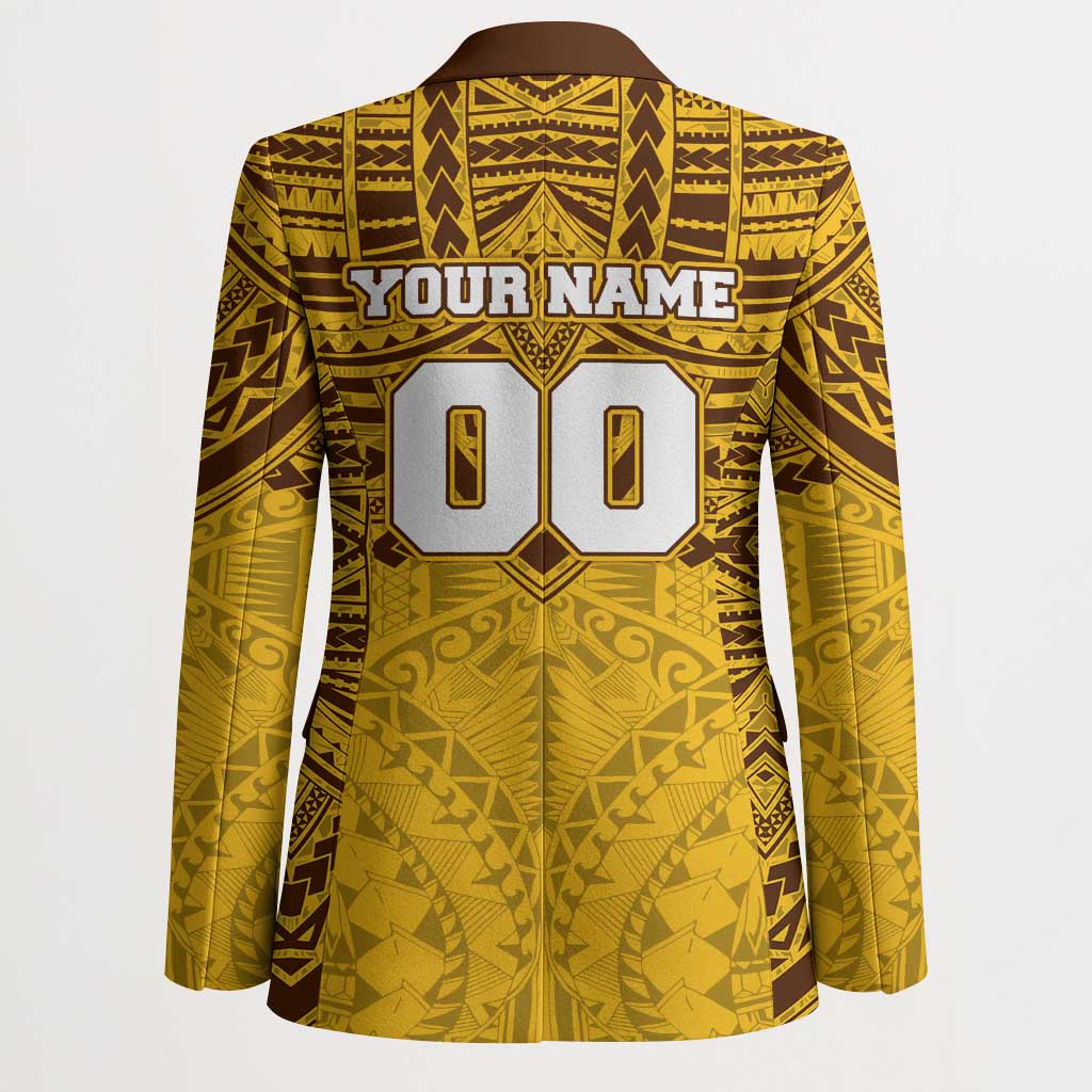 Personalized Hawthorn Hawks Blazer Polynesian Tribal Pattern Heritage Football