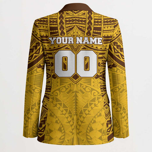 Personalized Hawthorn Hawks Blazer Polynesian Tribal Pattern Heritage Football