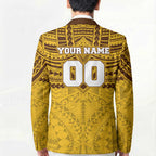 Personalized Hawthorn Hawks Blazer Polynesian Tribal Pattern Heritage Football