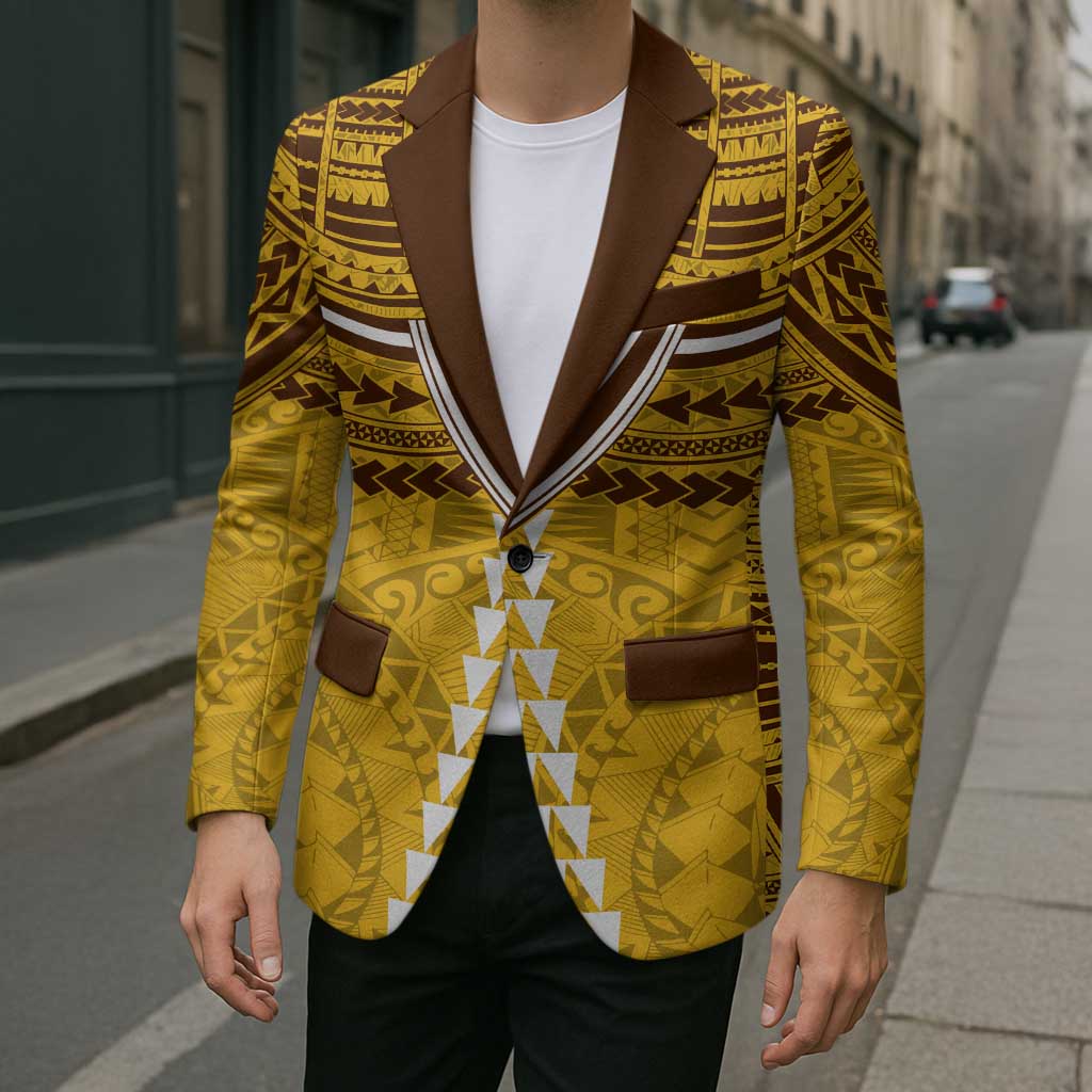 Personalized Hawthorn Hawks Blazer Polynesian Tribal Pattern Heritage Football