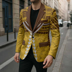 Personalized Hawthorn Hawks Blazer Polynesian Tribal Pattern Heritage Football