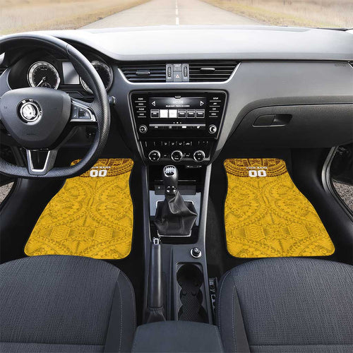 Personalized Hawthorn Hawks Car Mats Polynesian Tribal Pattern Heritage Football