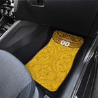 Personalized Hawthorn Hawks Car Mats Polynesian Tribal Pattern Heritage Football