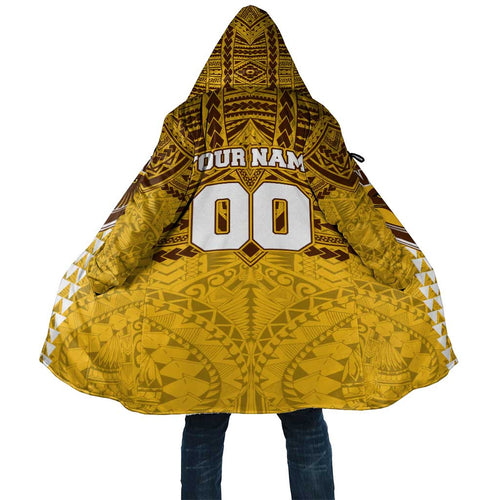 Personalized Hawthorn Hawks Cloak Polynesian Tribal Pattern Heritage Football