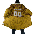 Personalized Hawthorn Hawks Cloak Polynesian Tribal Pattern Heritage Football