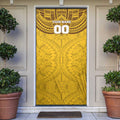 Personalized Hawthorn Hawks Door Cover Polynesian Tribal Pattern Heritage Football