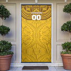 Personalized Hawthorn Hawks Door Cover Polynesian Tribal Pattern Heritage Football