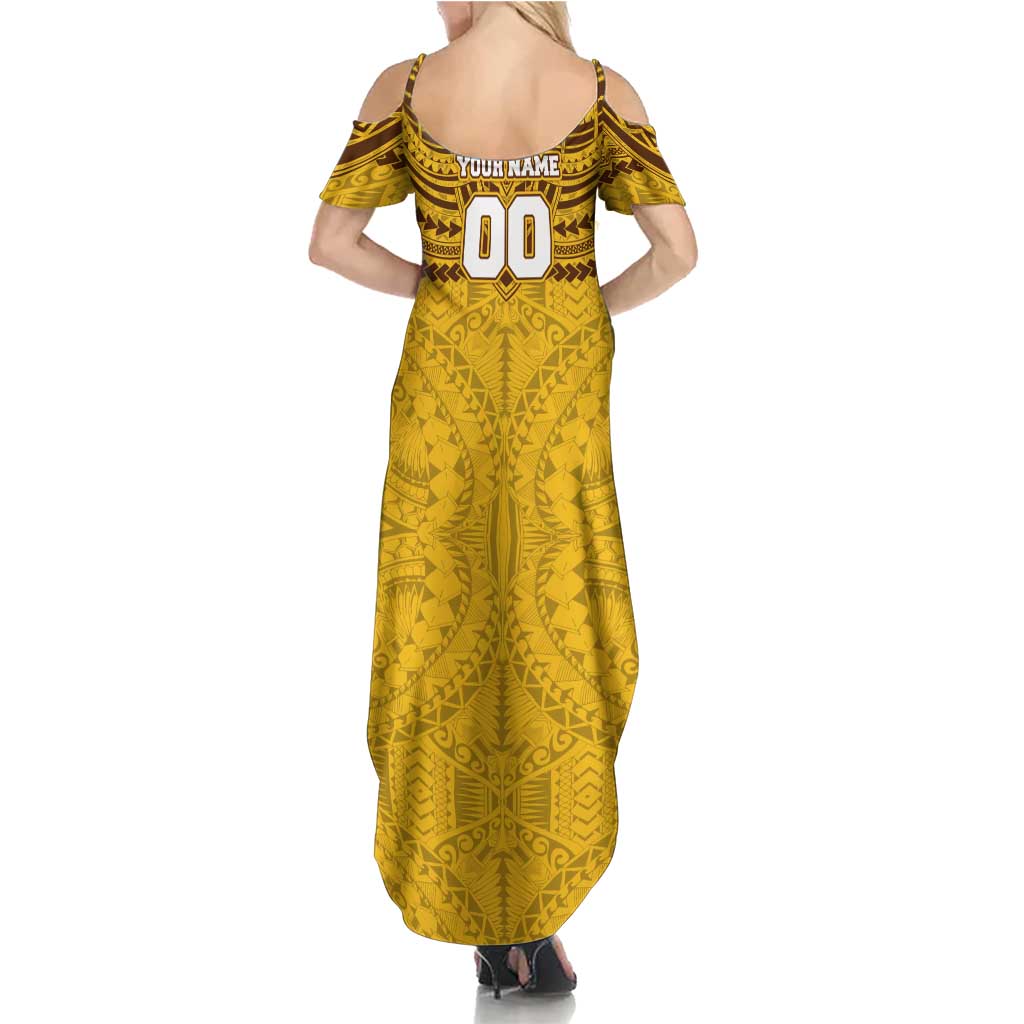 Personalized Hawthorn Hawks Family Matching Summer Maxi Dress and Hawaiian Shirt Polynesian Tribal Pattern Heritage Football