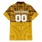 Personalized Hawthorn Hawks Family Matching Tank Maxi Dress and Hawaiian Shirt Polynesian Tribal Pattern Heritage Football