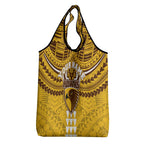 Personalized Hawthorn Hawks Grocery Bag Polynesian Tribal Pattern Heritage Football