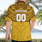 Personalized Hawthorn Hawks Hawaiian Shirt Polynesian Tribal Pattern Heritage Football