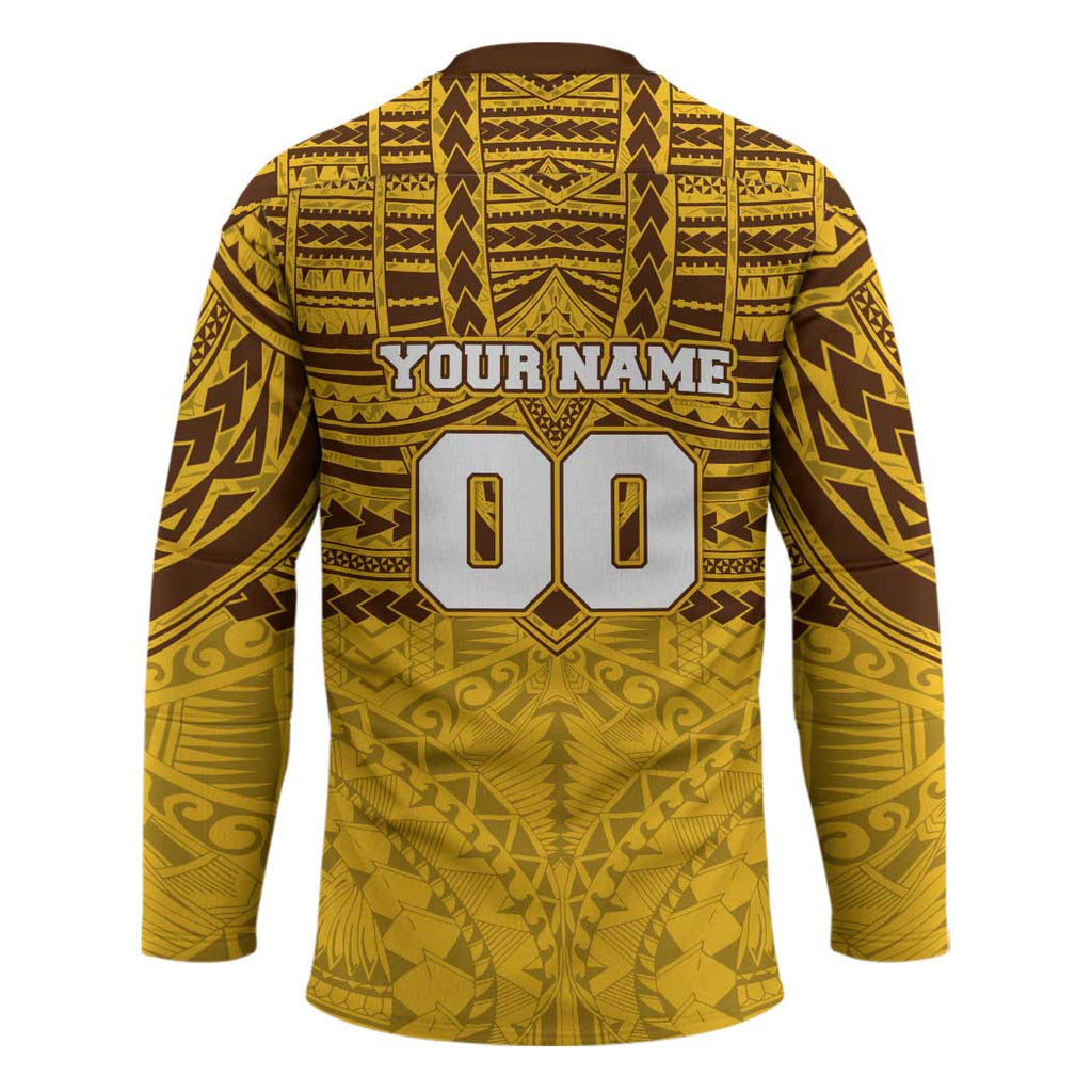 Personalized Hawthorn Hawks Hockey Jersey Polynesian Tribal Pattern Heritage Football
