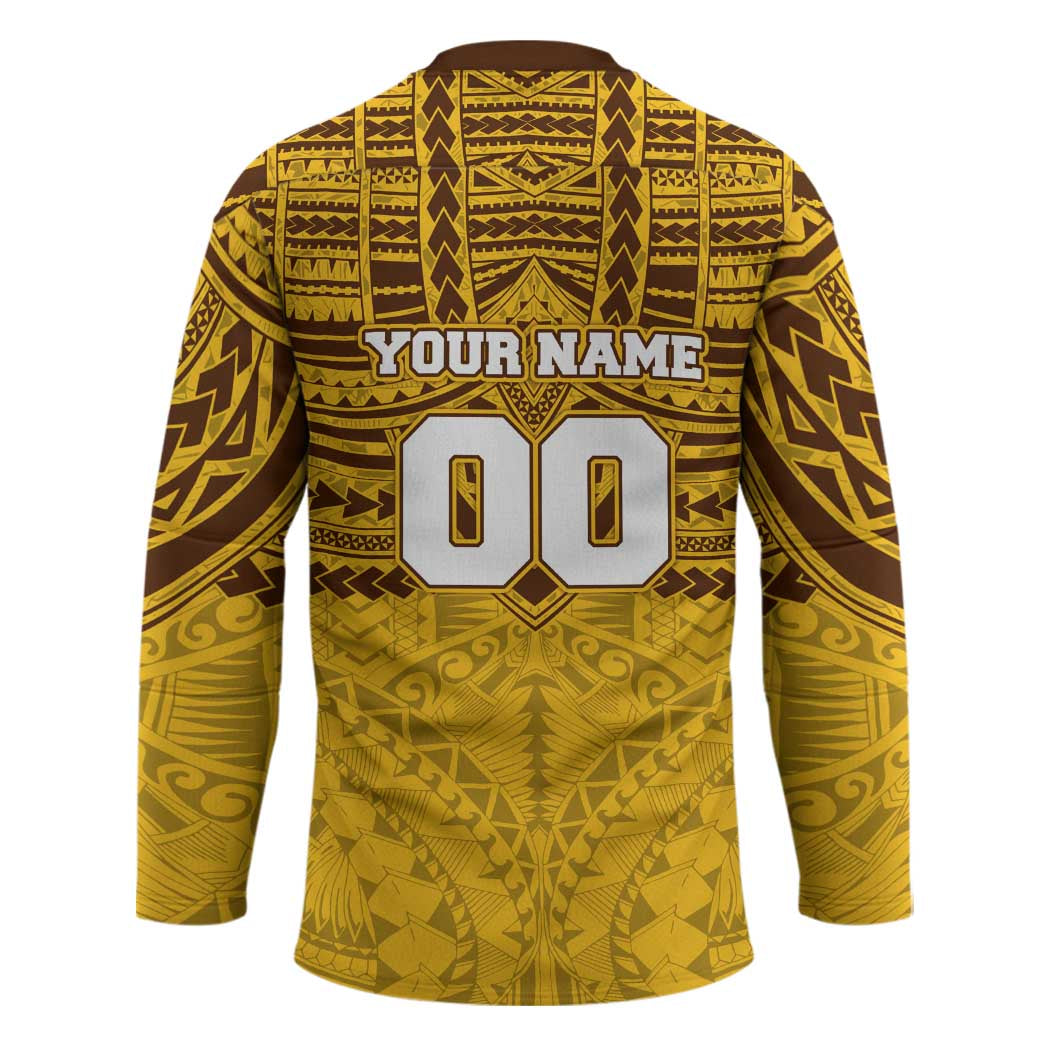 Personalized Hawthorn Hawks Hockey Jersey Polynesian Tribal Pattern Heritage Football