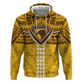 Personalized Hawthorn Hawks Hoodie Polynesian Tribal Pattern Heritage Football