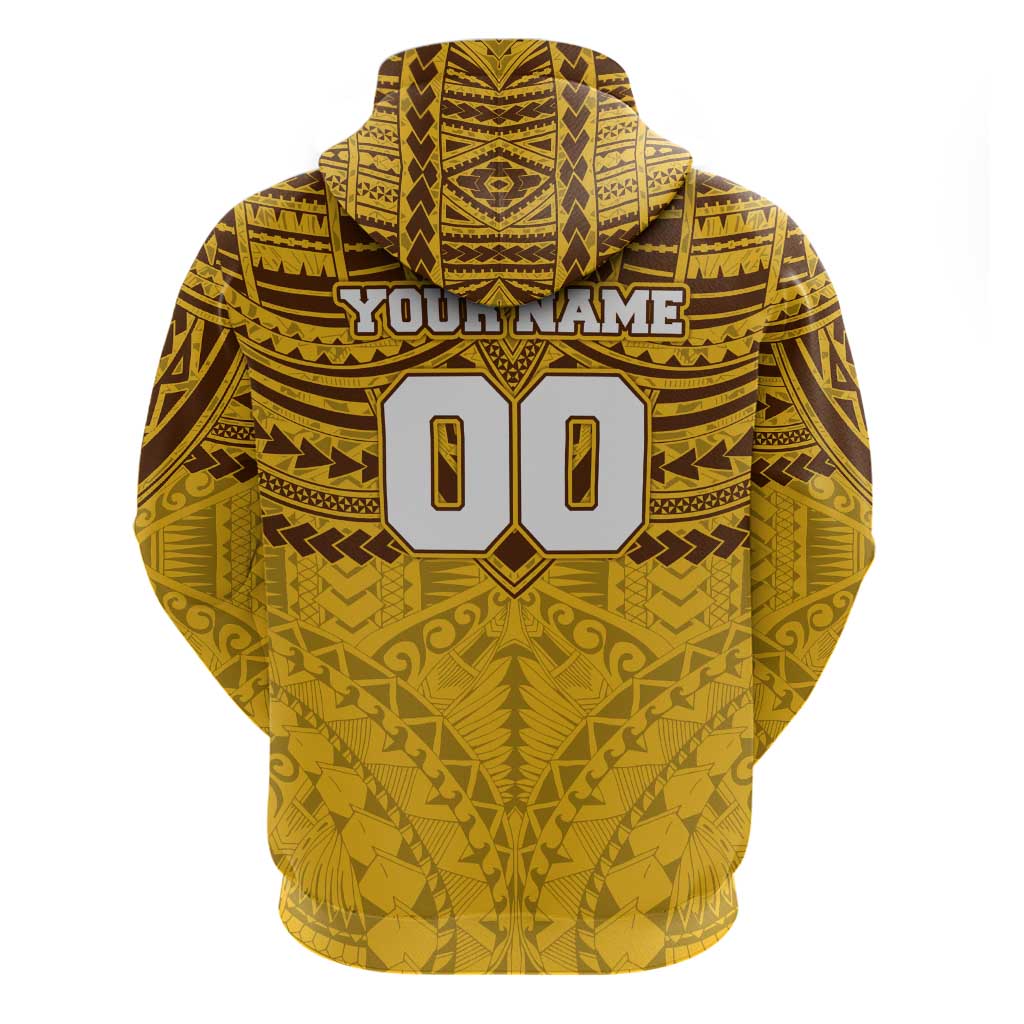 Personalized Hawthorn Hawks Hoodie Polynesian Tribal Pattern Heritage Football