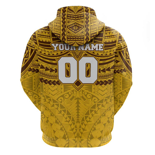 Personalized Hawthorn Hawks Hoodie Polynesian Tribal Pattern Heritage Football