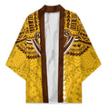 Personalized Hawthorn Hawks Kimono Polynesian Tribal Pattern Heritage Football