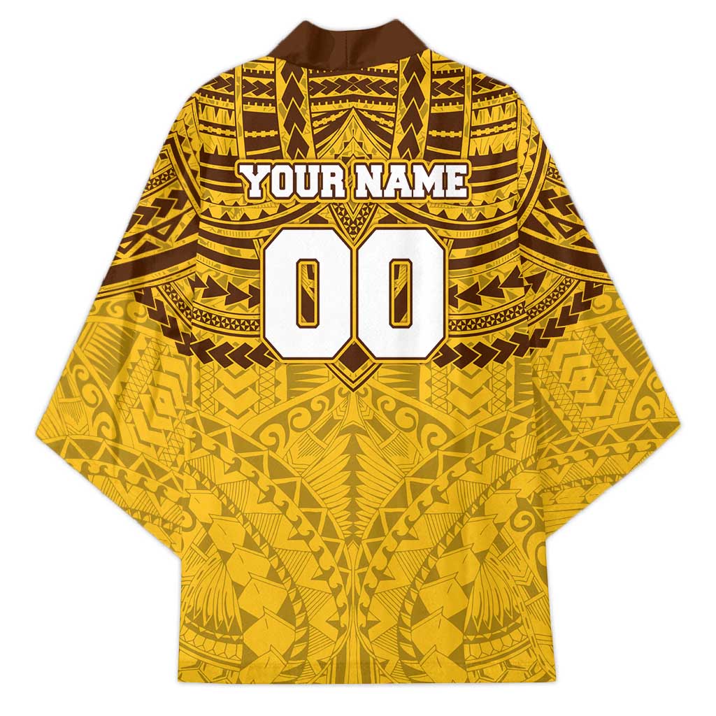 Personalized Hawthorn Hawks Kimono Polynesian Tribal Pattern Heritage Football