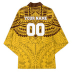 Personalized Hawthorn Hawks Kimono Polynesian Tribal Pattern Heritage Football