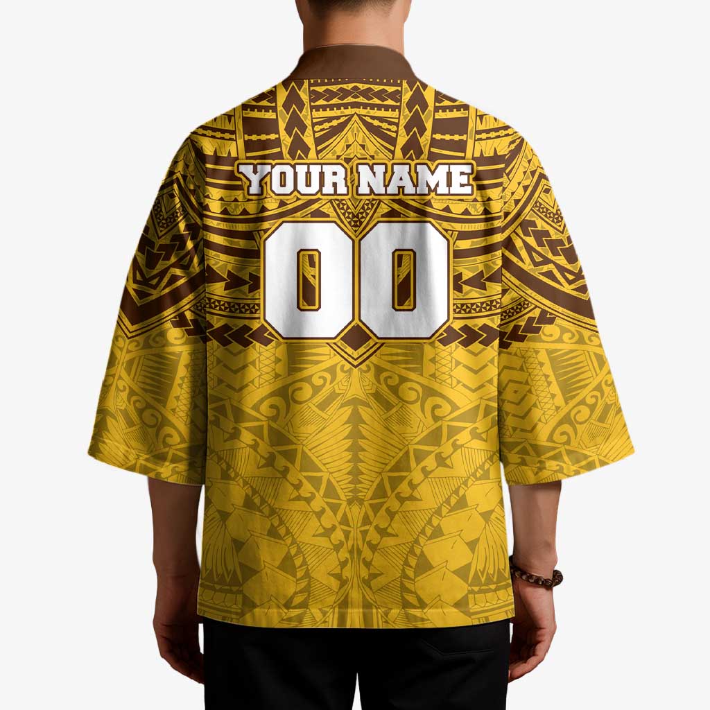 Personalized Hawthorn Hawks Kimono Polynesian Tribal Pattern Heritage Football