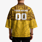 Personalized Hawthorn Hawks Kimono Polynesian Tribal Pattern Heritage Football