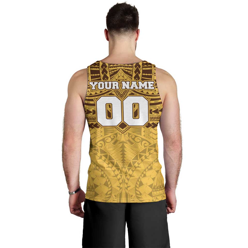 Personalized Hawthorn Hawks Men Tank Top Polynesian Tribal Pattern Heritage Football