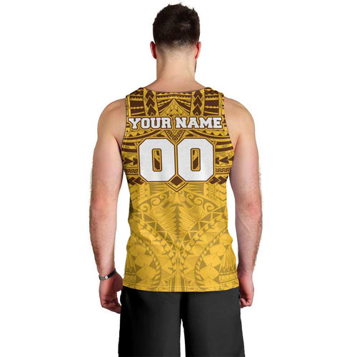 Personalized Hawthorn Hawks Men Tank Top Polynesian Tribal Pattern Heritage Football