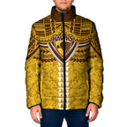Personalized Hawthorn Hawks Padded Jacket Polynesian Tribal Pattern Heritage Football
