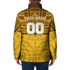 Personalized Hawthorn Hawks Padded Jacket Polynesian Tribal Pattern Heritage Football