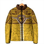 Personalized Hawthorn Hawks Padded Jacket Polynesian Tribal Pattern Heritage Football