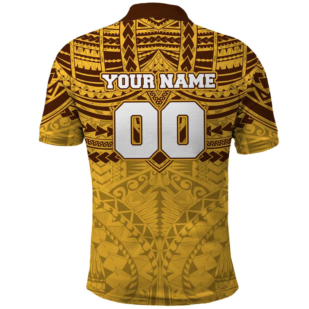 Personalized Hawthorn Hawks Polo Shirt Polynesian Tribal Pattern Heritage Football