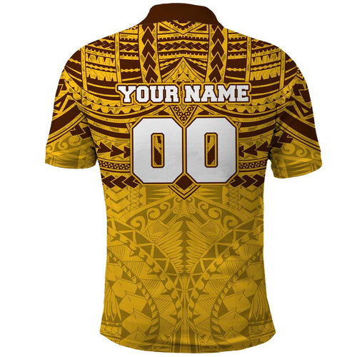 Personalized Hawthorn Hawks Polo Shirt Polynesian Tribal Pattern Heritage Football
