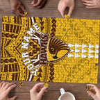 Personalized Hawthorn Hawks Puzzle Polynesian Tribal Pattern Heritage Football