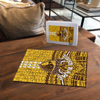 Personalized Hawthorn Hawks Puzzle Polynesian Tribal Pattern Heritage Football