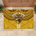 Personalized Hawthorn Hawks Rubber Doormat Polynesian Tribal Pattern Heritage Football
