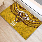 Personalized Hawthorn Hawks Rubber Doormat Polynesian Tribal Pattern Heritage Football