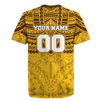 Personalized Hawthorn Hawks Rugby Jersey Polynesian Tribal Pattern Heritage Football